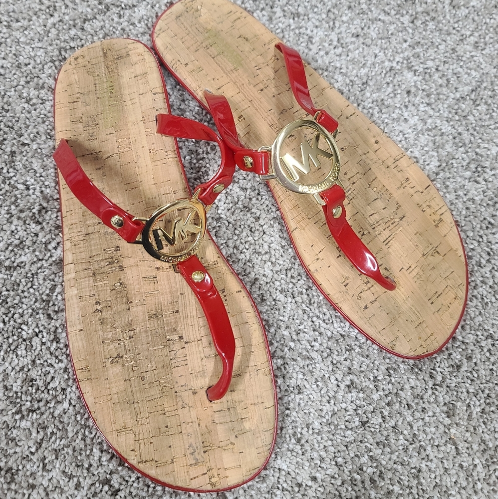 MIcheal Kors Cork Sandal Red 11